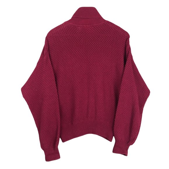 Liz Co Womens Fisherman Sweater Cable 
